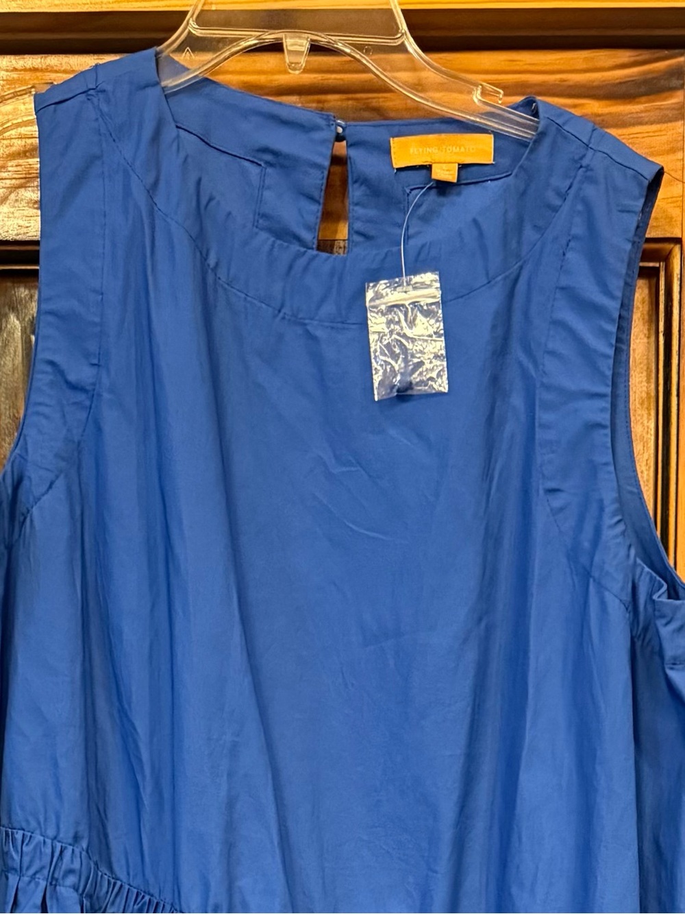 NWT Flying Tomato Sleeveless Tiered Blue Maxi Dress - Picture 3 of 3